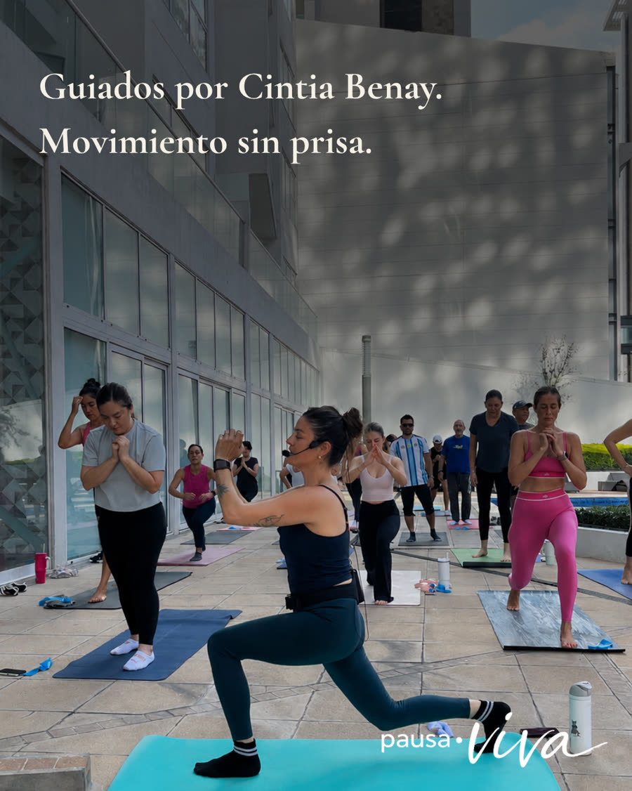 Guiados por Cintia Benay. Movimiento sin prisa.